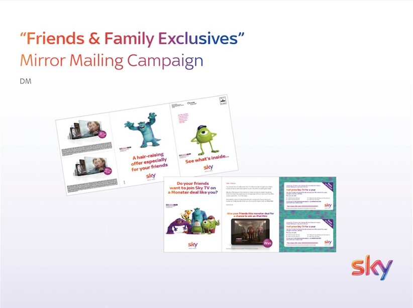 Sky leaflet "Friends and Family Exclusives"